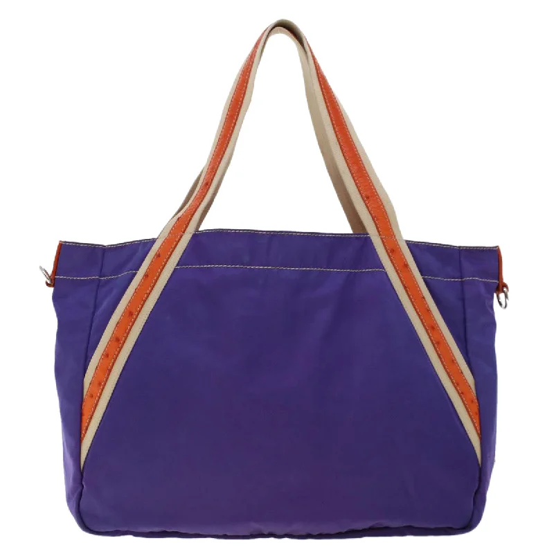 Affordable designer bag dupesPRADA Tote Bag Nylon Purple Orange  bs6261