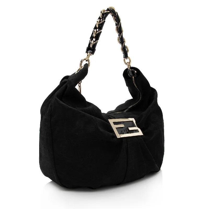 Affordable designer bag dupesFendi Zucca Mia Hobo (SHF-LewFOt)