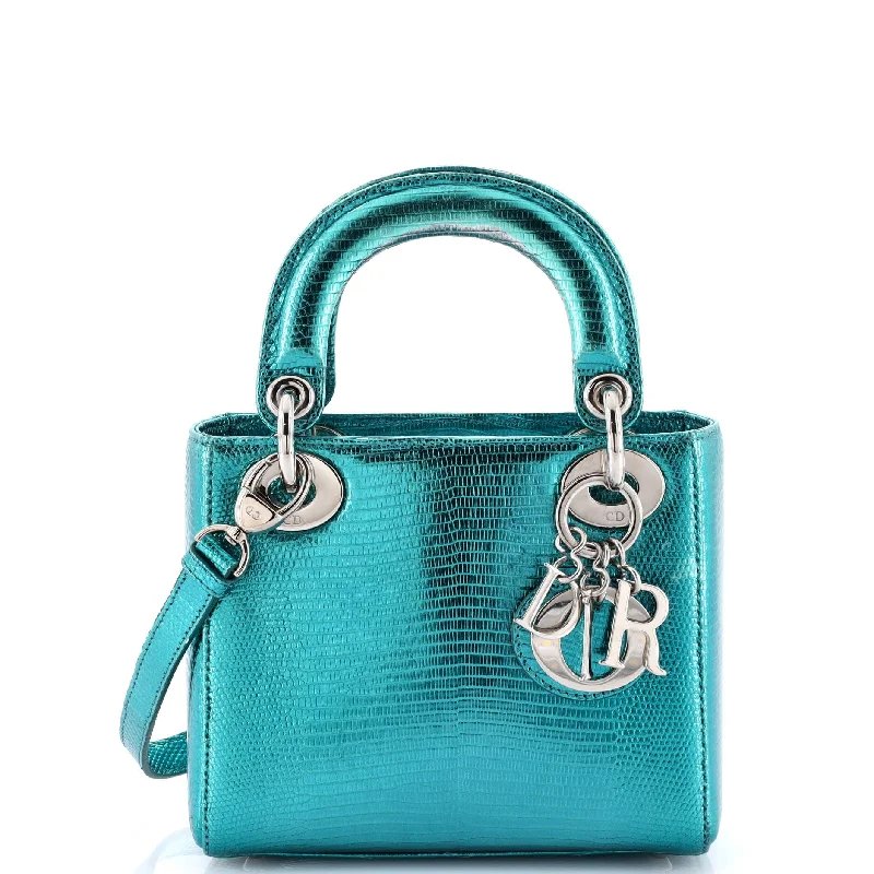 Customizable monogram bagsLady Dior Bag Lizard Mini