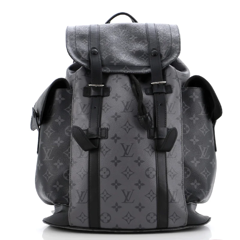 High-end designer bags for menChristopher Backpack Reverse Monogram Eclipse Canvas MM