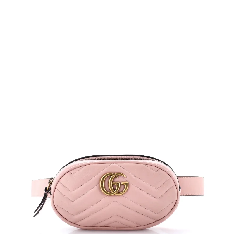 Elegant clutch bags for weddingsGG Marmont Belt Bag Matelasse Leather