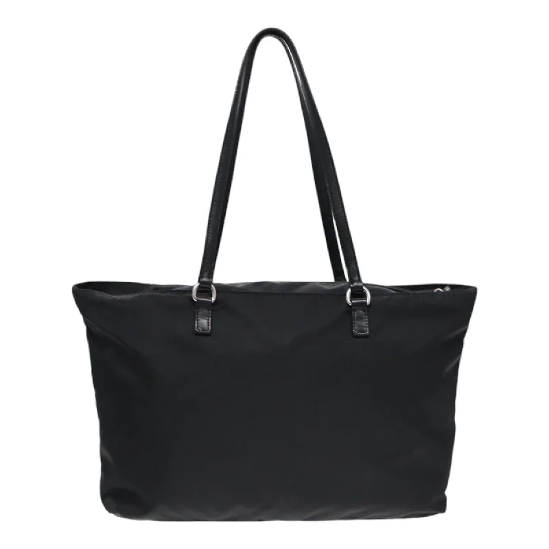 Designer bags for womenPRADA Tote Bag Nylon Silver Black  88088