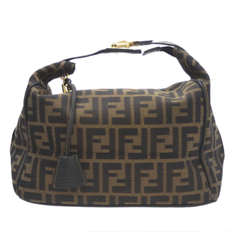 Affordable luxury bags FENDI Vanity Bag Handbag Zucca Pattern Brown