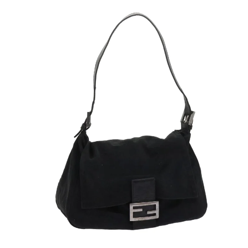 Minimalist leather handbagsFENDI Mamma Baguette Shoulder Bag Nylon Black 2305 26325 079  ep2730