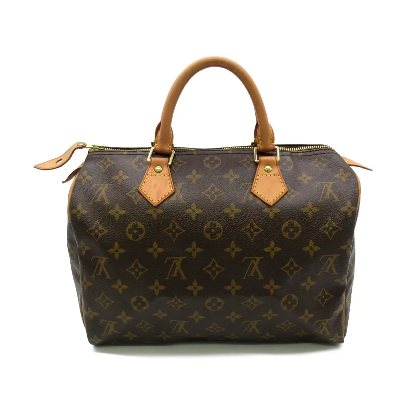 Minimalist leather handbagsLouis Vuitton Speedy 30 handbag Brown Monogram PVC coated canvas M41526