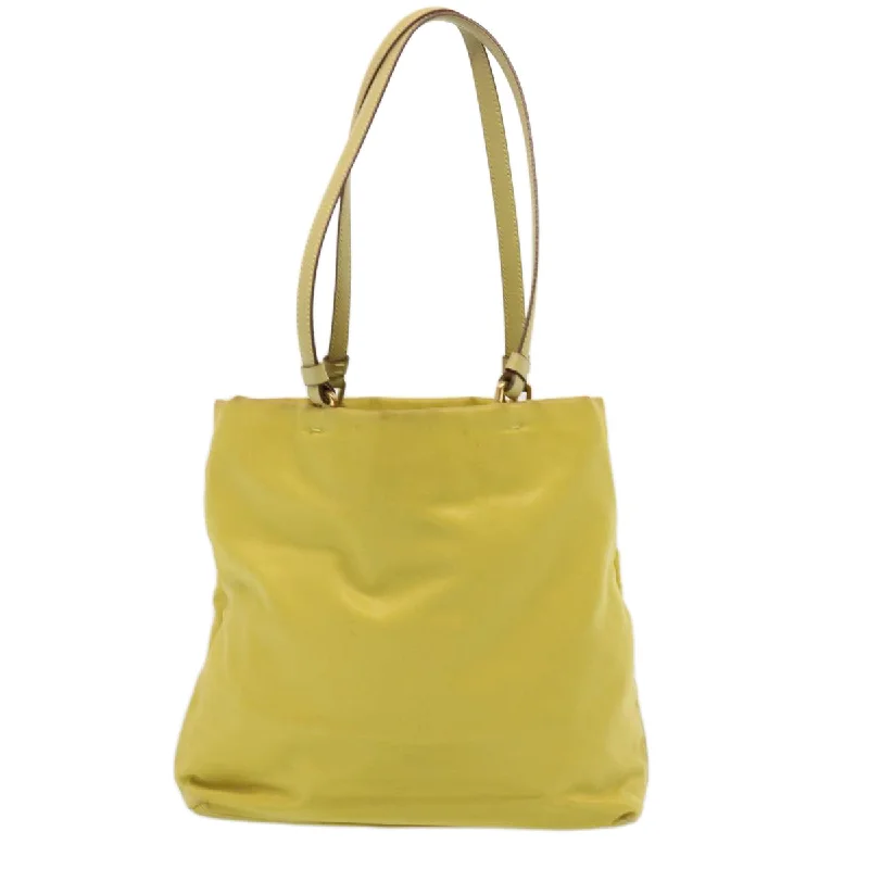 Luxury bags with chain strapsPRADA Tote Bag Nylon Yellow  73333