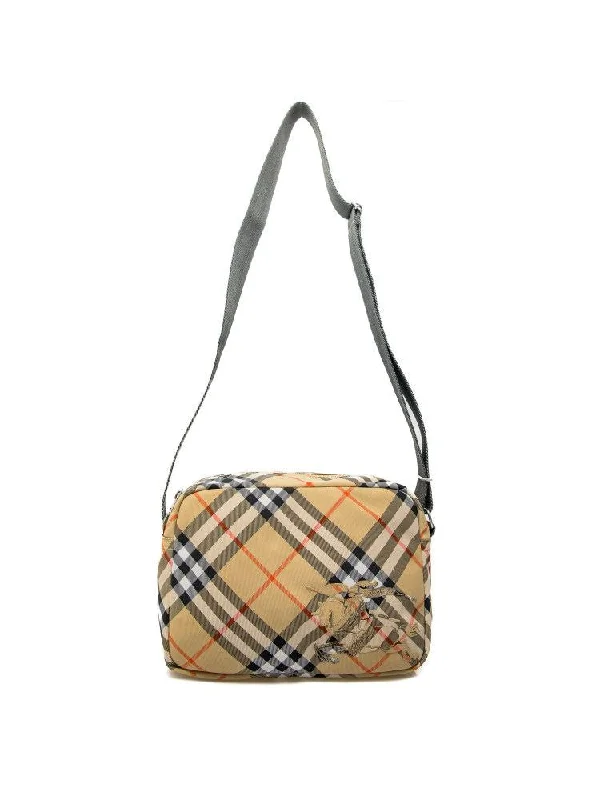 Trendy transparent PVC bagsMen's Check Crossbody Bag in Sand | 8091320158564