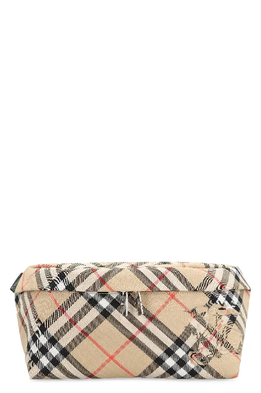 Vegan leather handbagsMen's Check Belt Bag in Beige | 8091780158564 Color A2021