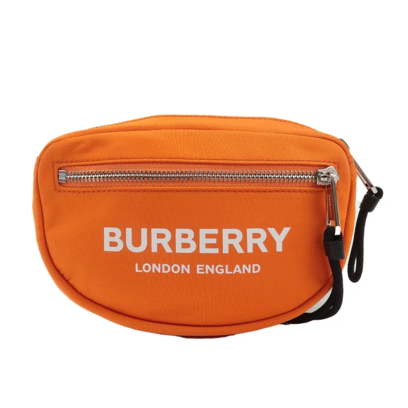 Affordable designer bag dupesBURBERRY London Nylon Leather Waist Bag Crossbody Bag Orange