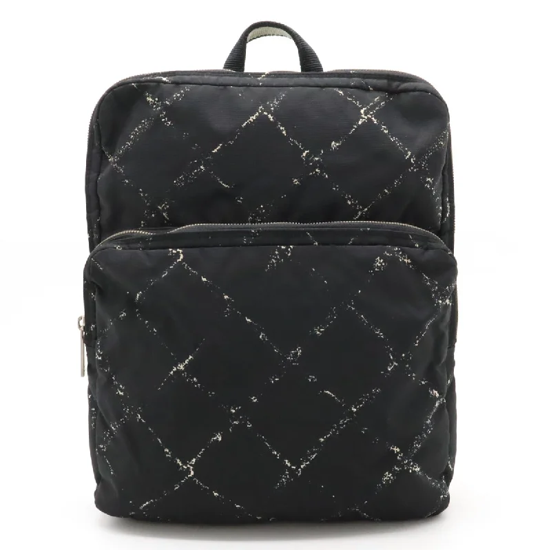 Best-selling designer bags 2025Chanel  Travel Line Rucksack Backpack  Nylon  Black Black Blumin