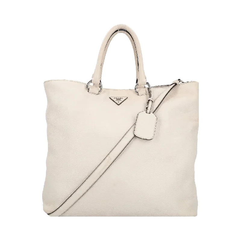 Crossbody bags for everyday usePRADA Leather Tote White