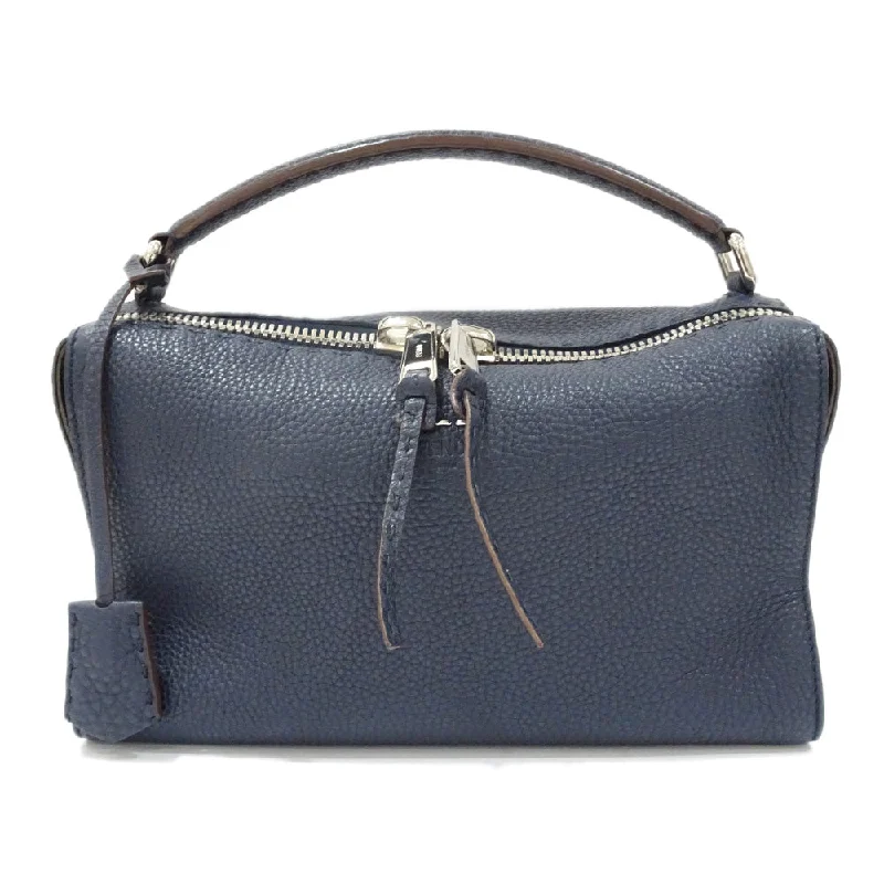 Durable leather bags for daily useFendi Celeria R 8BL137 2WAY Leather Bag Navy Shoulder Bag